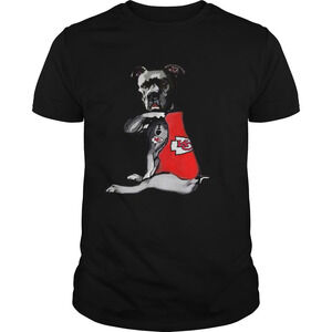 Pitbull Rottweiler I Love Kansas City Chiefs Shirt